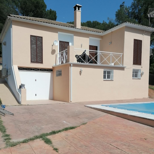 Trabajo pintor en Córdoba en fachada exterior casa